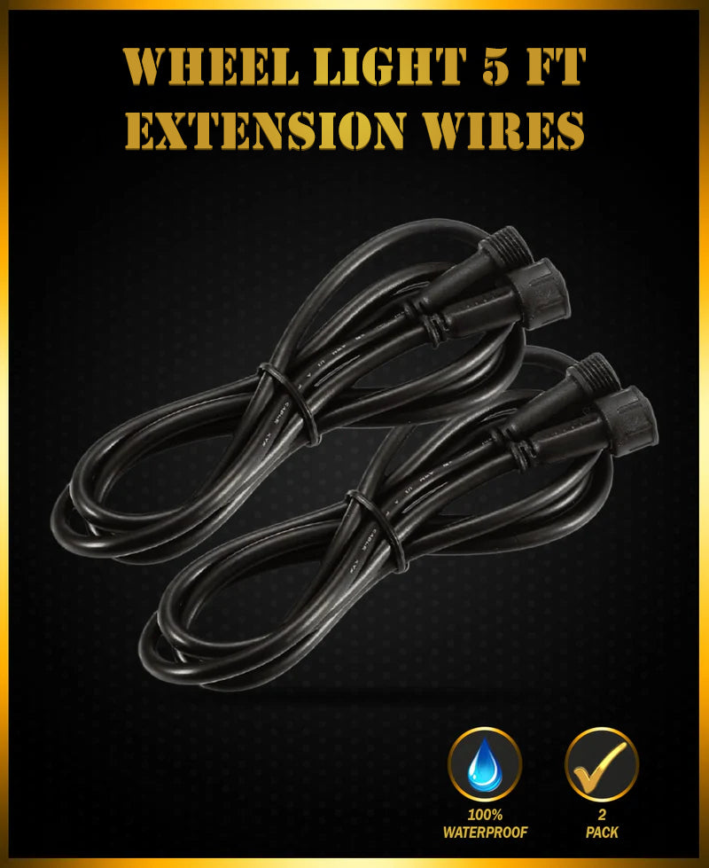 Wheel Light Extension Wires (2 Pack)